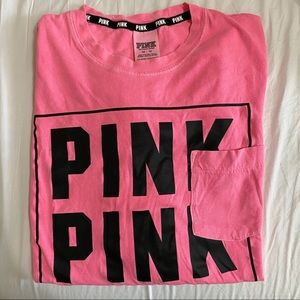 Victoria Secret PINK Long sleeve pocket T-shirt